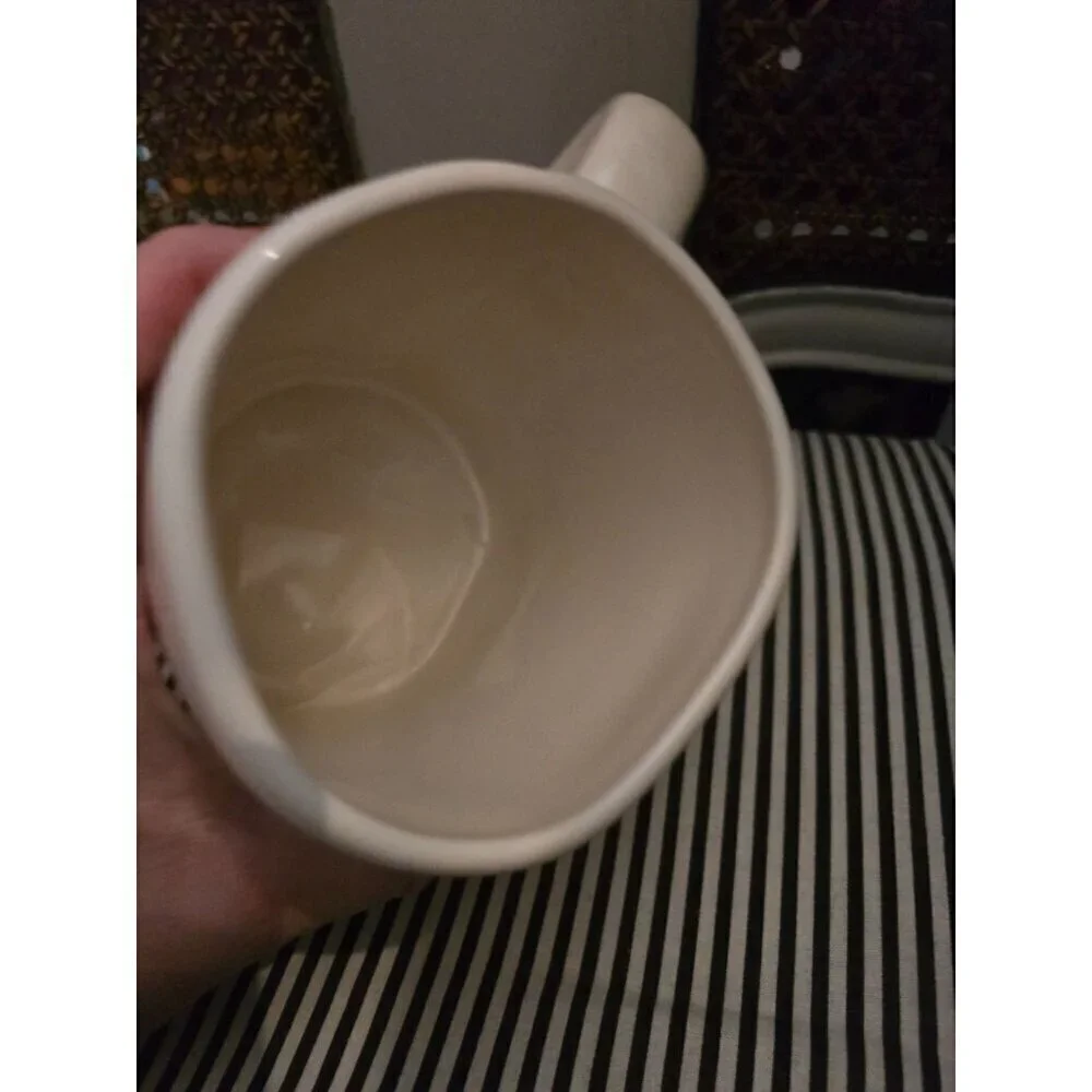 NWT Rae Dunn Halloween Boo Coffee Mug White Black Writing 2020